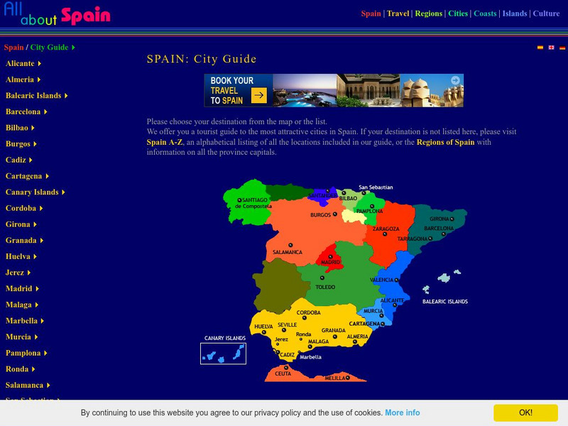 All About Spain: Spain: City Guide Graphic All About Spain: Spain: City Guide Graphic