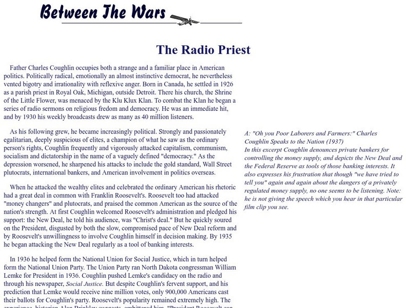 George Mason University: The Radio Priest Audio