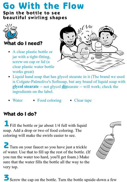 Exploratorium: Go With the Flow Activity Exploratorium: Go With the Flow Activity