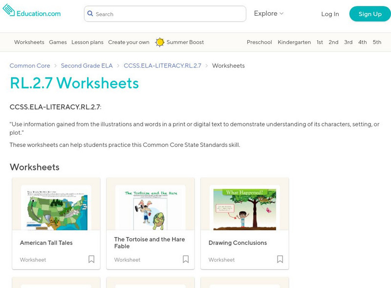 Education.com: Rl.2.7 Worksheets Activity Education.com: Rl.2.7 Worksheets Activity