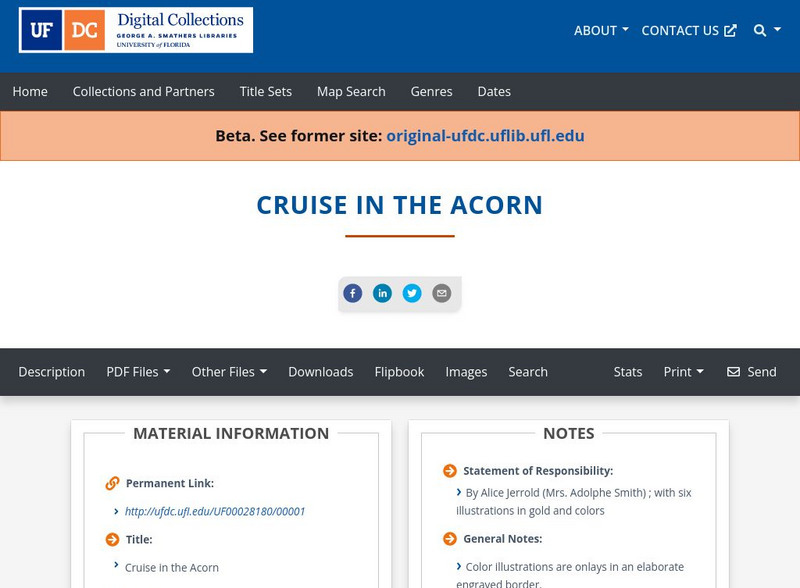 Baldwin Library: A Cruise in the Acorn Primary