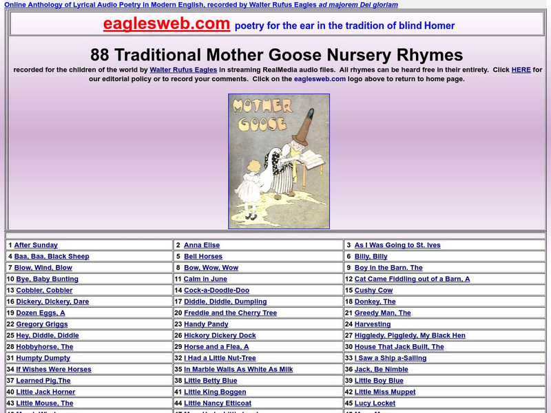 88 Traditional Mother Goose Nursery Rhymes Audio