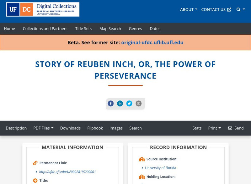 Baldwin Library: The Story of Reuben Inch Primary