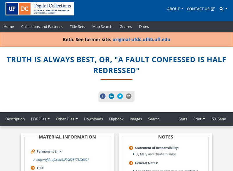 Baldwin Library: Truth Is Always Best Primary Baldwin Library: Truth Is Always Best Primary