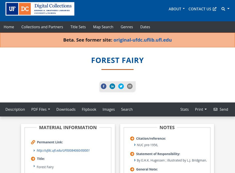 Baldwin Library: The Forest Fairy Primary Baldwin Library: The Forest Fairy Primary