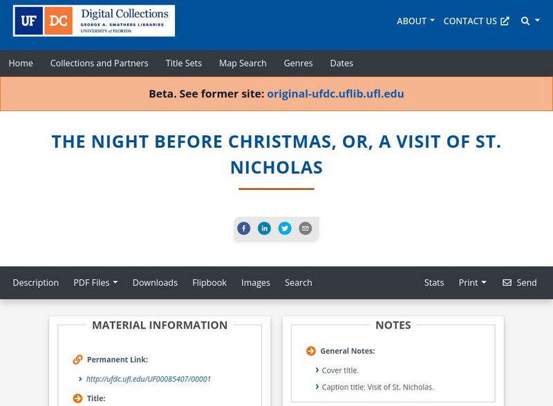 Baldwin Library: The Night Before Christmas Primary