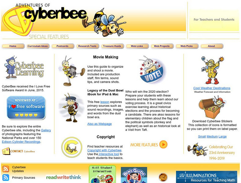 Adventures of Cyber Bee Website Adventures of Cyber Bee Website