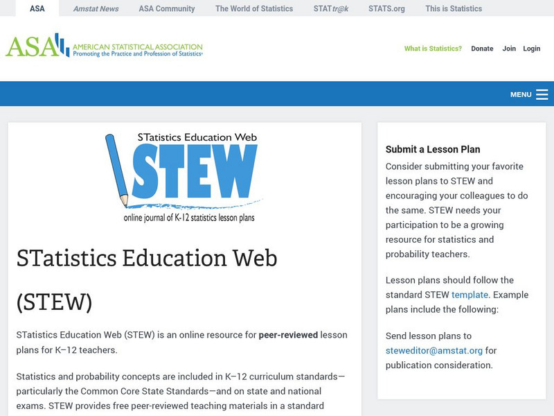 Statistics Education Web: Bubble Trouble [Pdf] Lesson Plan