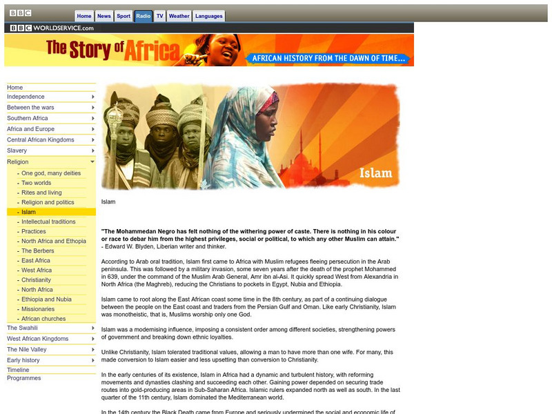 Bbc: The Story of Africa: Islam Handout Bbc: The Story of Africa: Islam Handout