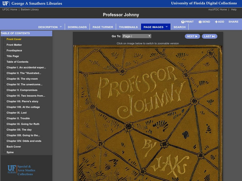 Baldwin Library: Professor Johnny by Jak Primary