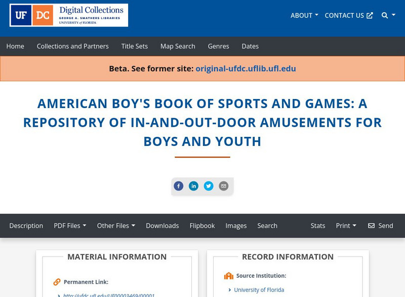 Baldwin Library: American Boy's Book of Sports and Games by White Primary Baldwin Library: American Boy's Book of Sports and Games by White Primary