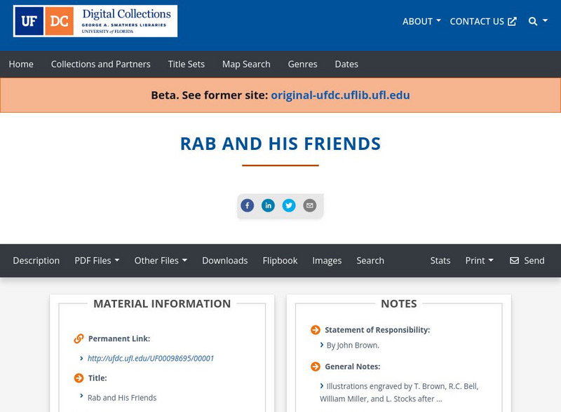 Baldwin Library: Rab and His Friends by John Brown Primary Baldwin Library: Rab and His Friends by John Brown Primary