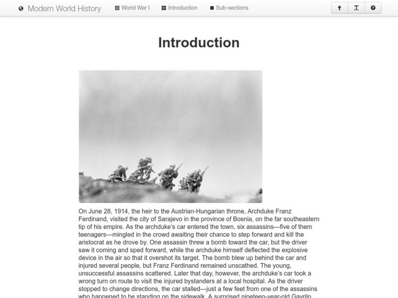 Modern World History: World War I eBook Modern World History: World War I eBook
