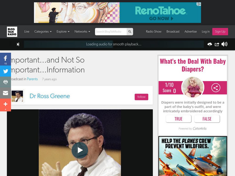 Collaborative Problem Solving at Home: Important Information Audio