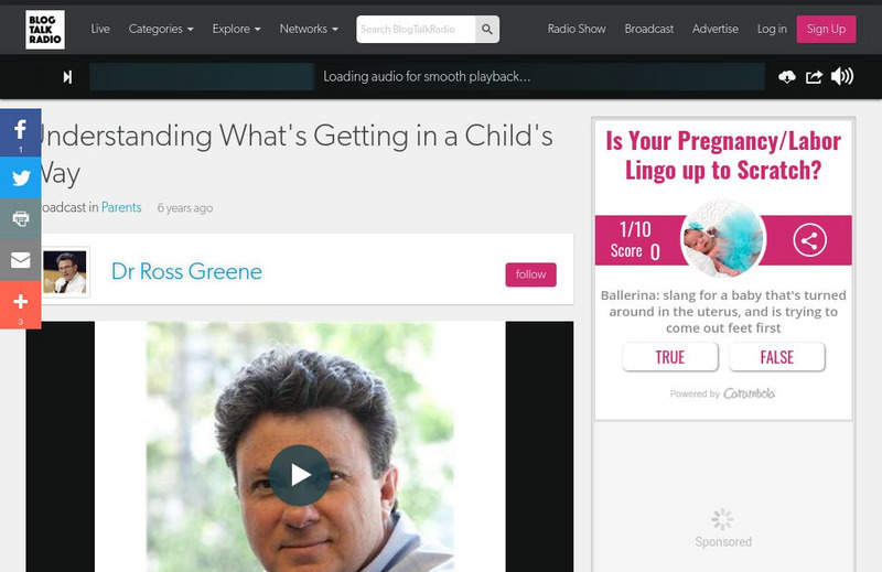 Collaborative Problem Solving: Understanding What's Getting in a Child's Way Audio