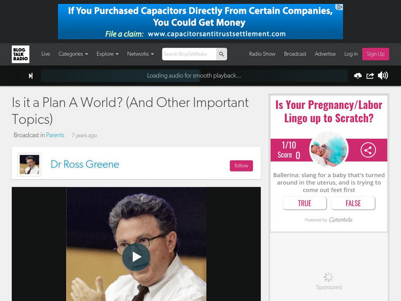 Collaborative Problem Solving at Home: Is It a Plan a World? Audio