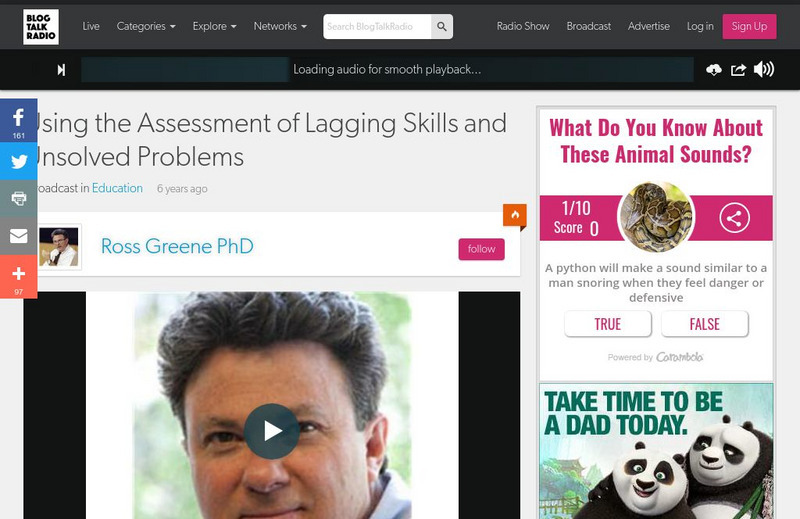 Collaborative Problem Solving at Home: Using the Assessment of Lagging Skills Audio