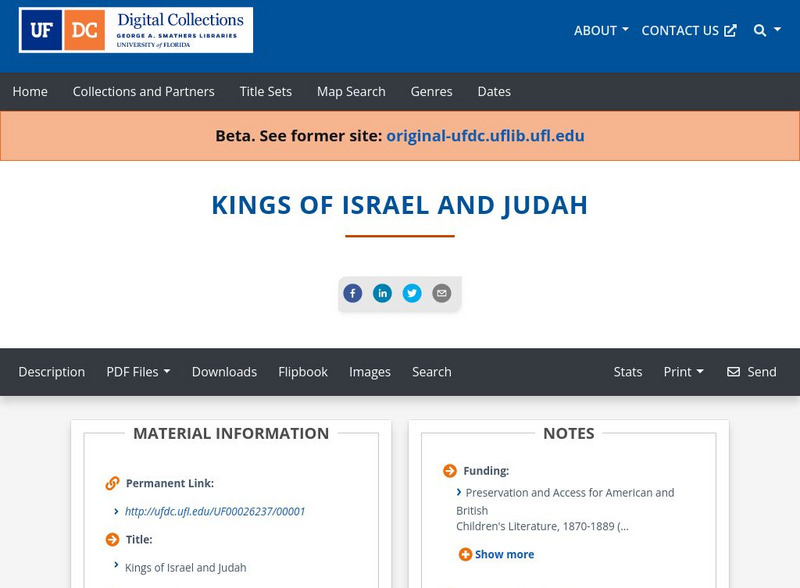 Baldwin Library: Kings of Isreal and Judah Primary