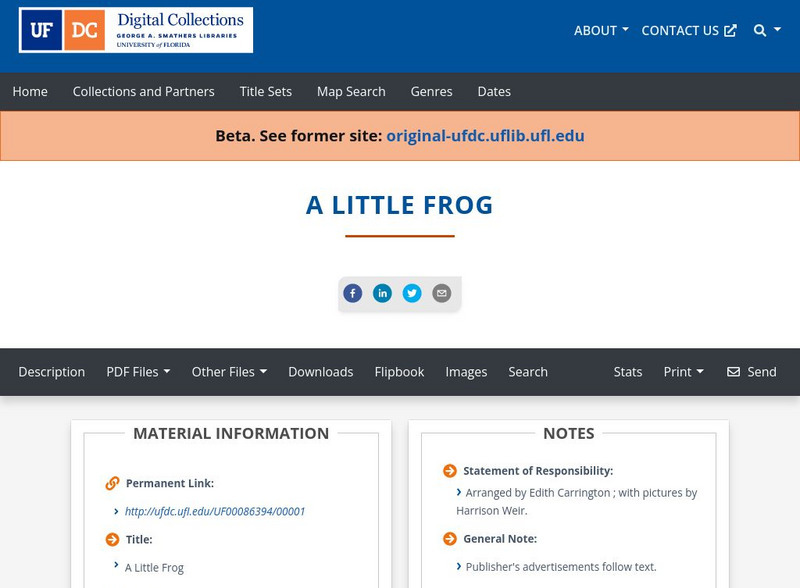 Baldwin Library: A Little Frog Primary Baldwin Library: A Little Frog Primary