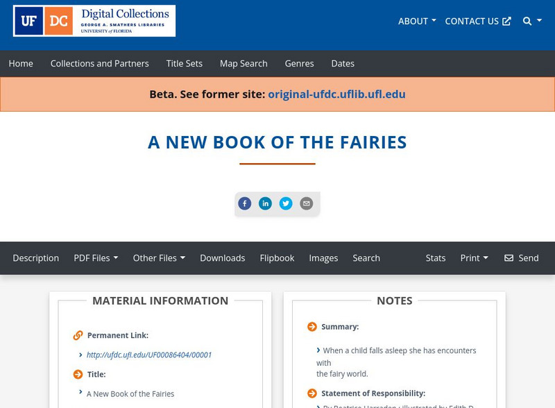 Baldwin Library: A New Book of the Fairies Primary Baldwin Library: A New Book of the Fairies Primary