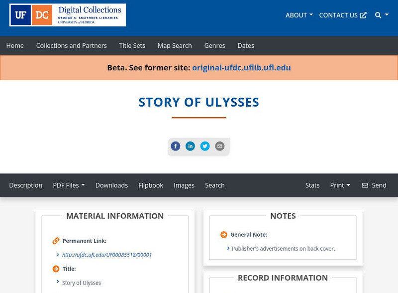 Baldwin Library: The Story of Ulysses Primary