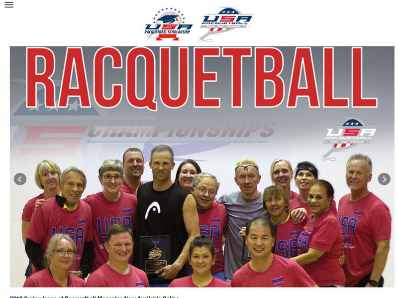 United States Racquetball Association Website