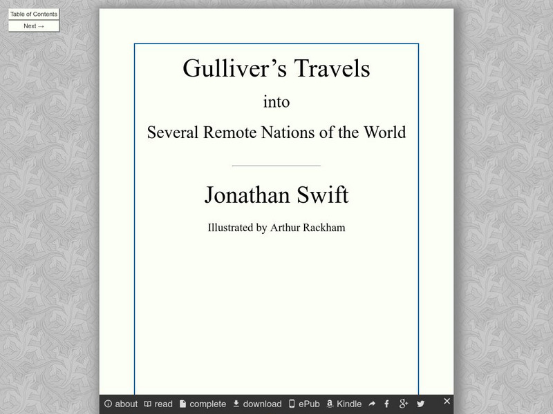University of Adelaide: Gulliver's Travels eBook University of Adelaide: Gulliver's Travels eBook