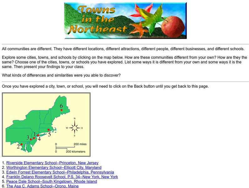 Harcourt: School Publishers: Towns in the Northeast Interactive Harcourt: School Publishers: Towns in the Northeast Interactive