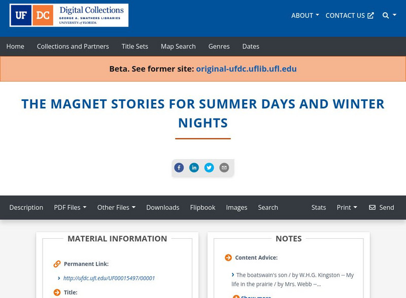 Baldwin Library: Magnet Stories by w.h.g. Kingston, Et Al Primary Baldwin Library: Magnet Stories by w.h.g. Kingston, Et Al Primary
