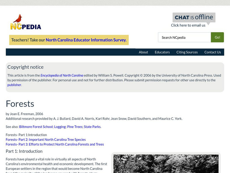 N Cpedia: Forests Handout N Cpedia: Forests Handout