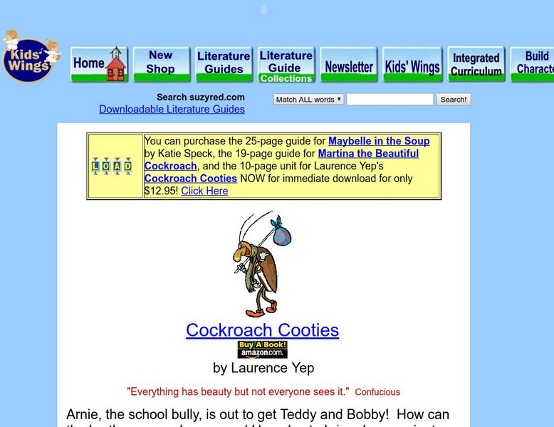The Little Red Schoolhouse: "Cockroach Cooties" Unit Plan The Little Red Schoolhouse: "Cockroach Cooties" Unit Plan