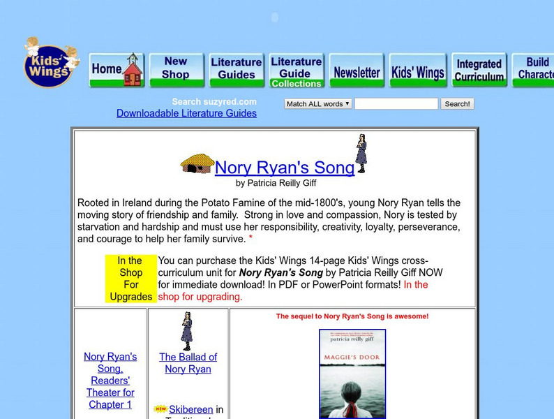 Texas Bluebonnet Books: "Nory Ryan's Song" Instructional Video
