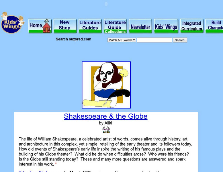 Little Red Schoolhouse: "Shakespeare & the Globe" Activity Little Red Schoolhouse: "Shakespeare & the Globe" Activity