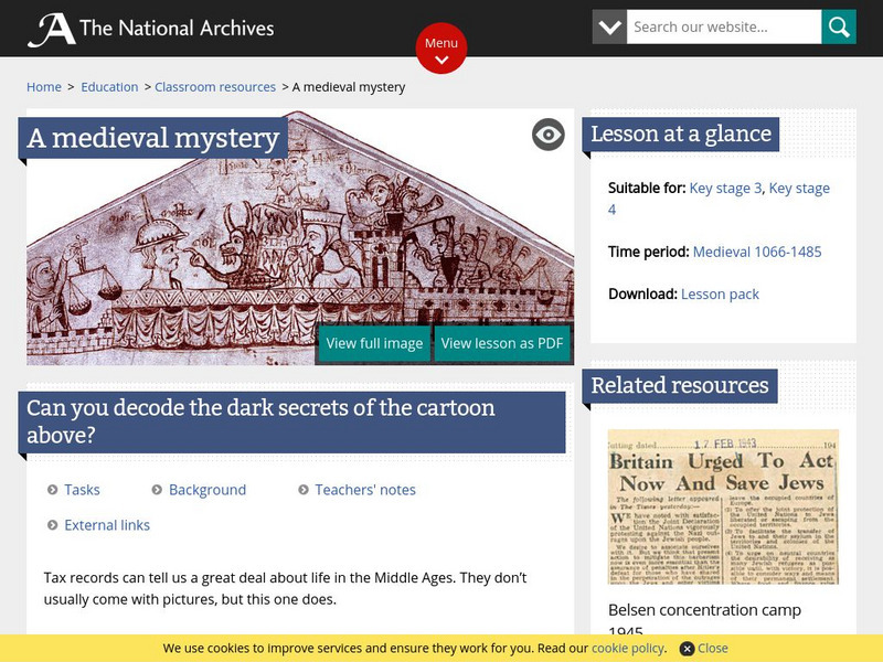 The National Archives Learning Curve: A Medieval Cartoon Website The National Archives Learning Curve: A Medieval Cartoon Website