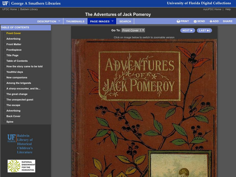 Baldwin Library: The Adventures of Jack Pomeroy by Peter William Darnton Primary