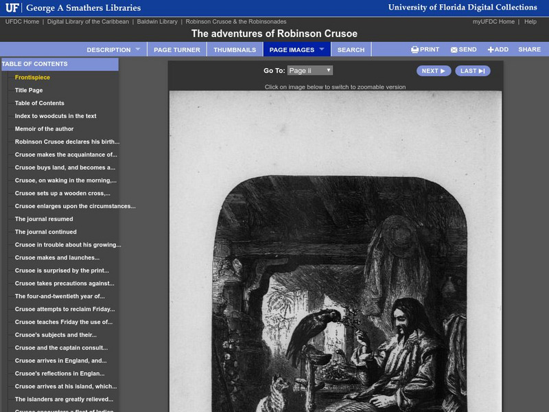Baldwin Library: The Adventures of Robinson Crusoe by Daniel Defoe Primary Baldwin Library: The Adventures of Robinson Crusoe by Daniel Defoe Primary