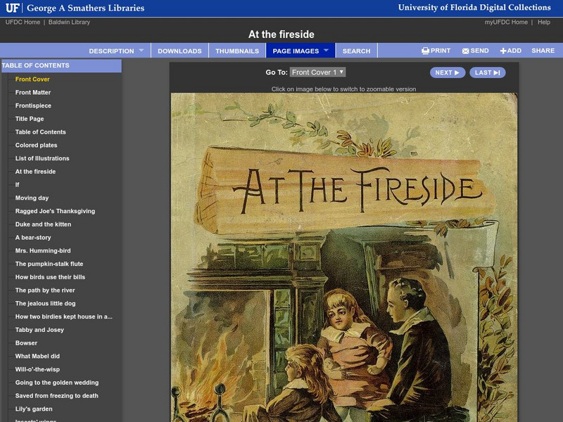 Baldwin Library: At the Fireside by Mary D. Brine, Et. Al. Primary