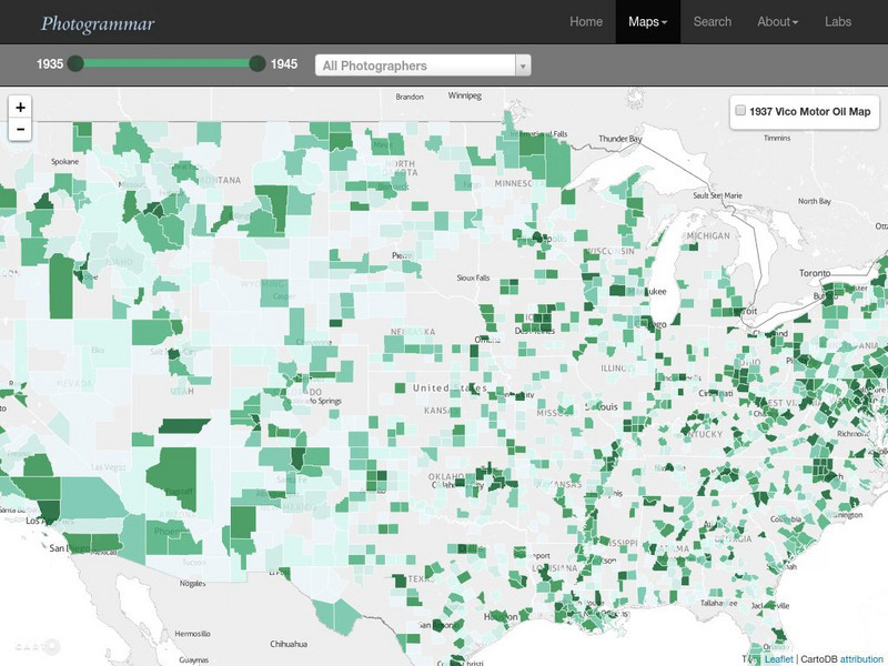 Yale: Photogrammar: Map Graphic Yale: Photogrammar: Map Graphic