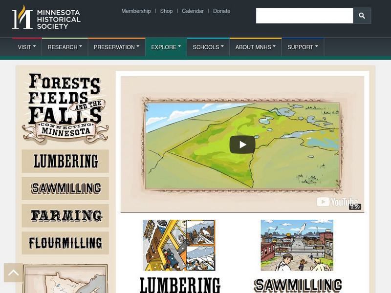 Forests, Fields, and the Falls: Connecting Minnesota Website Forests, Fields, and the Falls: Connecting Minnesota Website