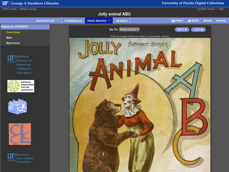 Baldwin Library: Jolly Animal Abc by Mc Loughlin Bros. Primary