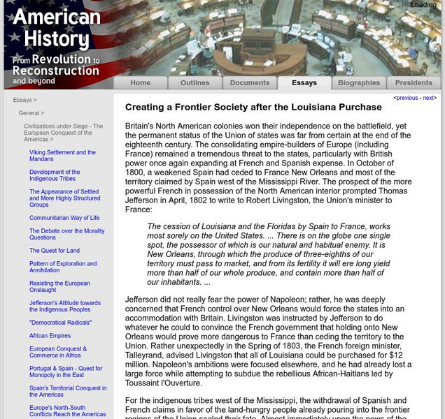 American History: Essays: Society After the Louisiana Purchase eBook American History: Essays: Society After the Louisiana Purchase eBook