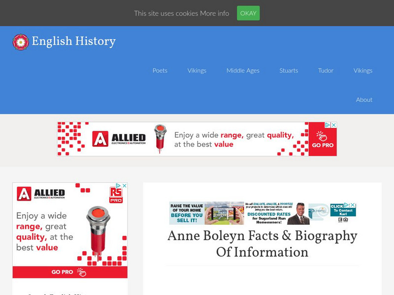 Queen Anne Boleyn Handout