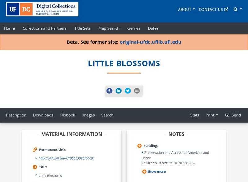 Baldwin Library: Little Blossoms by White, Stokes & Allen Primary Baldwin Library: Little Blossoms by White, Stokes & Allen Primary