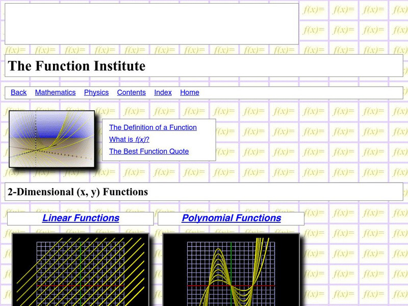 Function Institute Activity