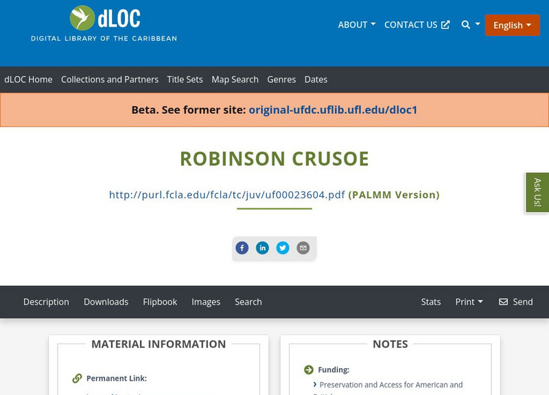 Baldwin Library: Robinson Crusoe Primary