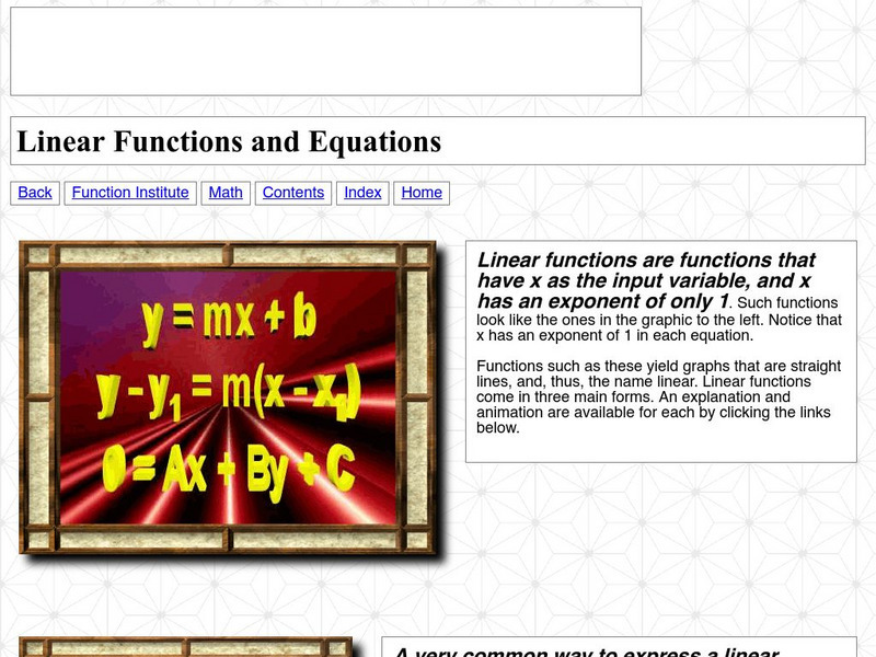 Linear Functions Activity