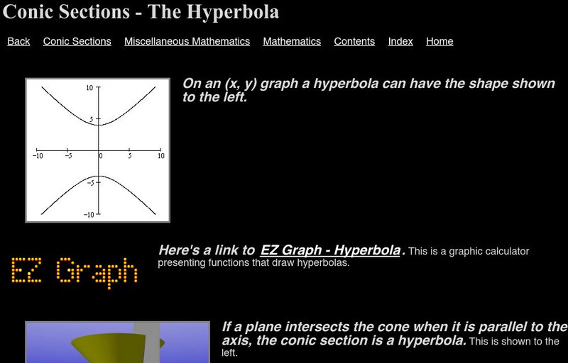 Zona Land: Conic Sections: The Hyperbola Instructional Video
