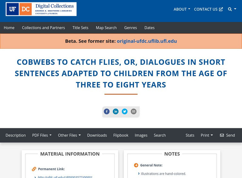 Baldwin Library: Cobwebs to Catch Flies Primary Baldwin Library: Cobwebs to Catch Flies Primary