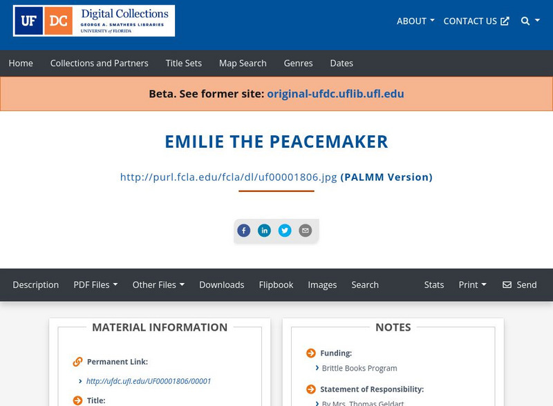 Baldwin Library: Emilie the Pacemaker Primary