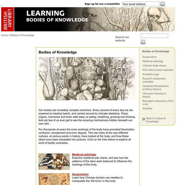 British Library: Bodies of Knowledge Website British Library: Bodies of Knowledge Website